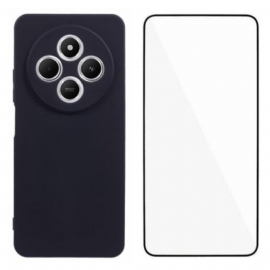 Κάλυμμα Poco C75 Θήκες Κινητών Σιλικόνη Με Προστατευτικό Οθόνης Από Σκληρυμένο Γυαλί