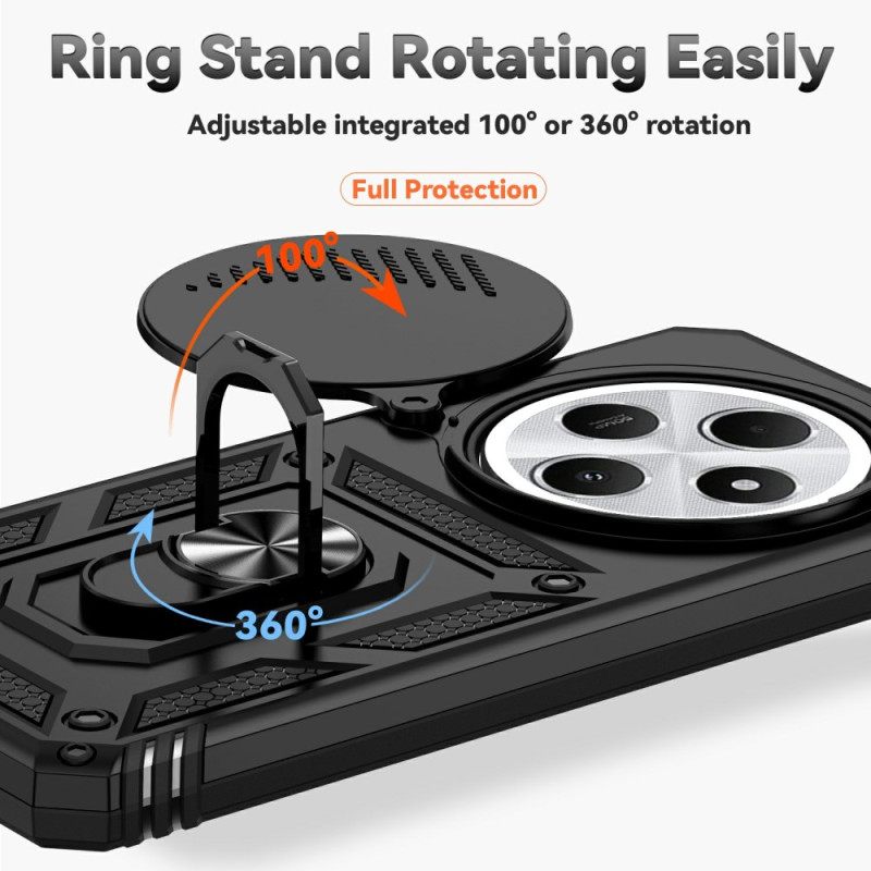 Κάλυμμα Poco C75 Θήκη Δαχτυλιδιού Kadem Με Λουλούδι Και Στρας Και Κάλυμμα Κάμερας