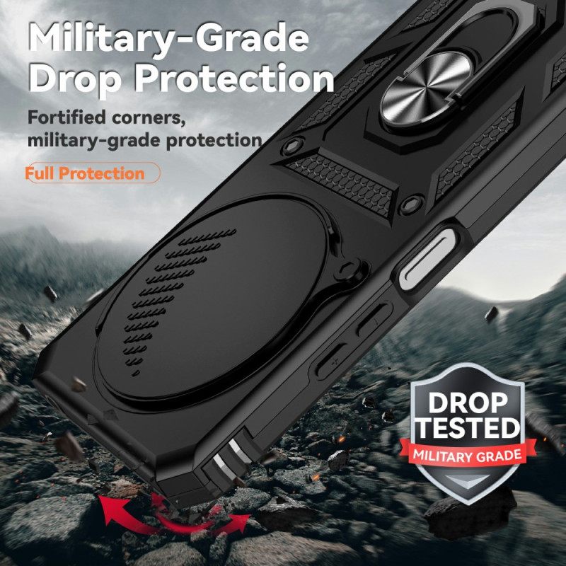 Κάλυμμα Poco C75 Θήκη Δαχτυλιδιού Kadem Με Λουλούδι Και Στρας Και Κάλυμμα Κάμερας