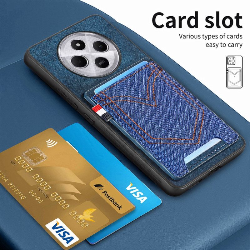 Κάλυμμα Poco C75 Θήκη Καρτών Από Τζιν Σιλικόνης