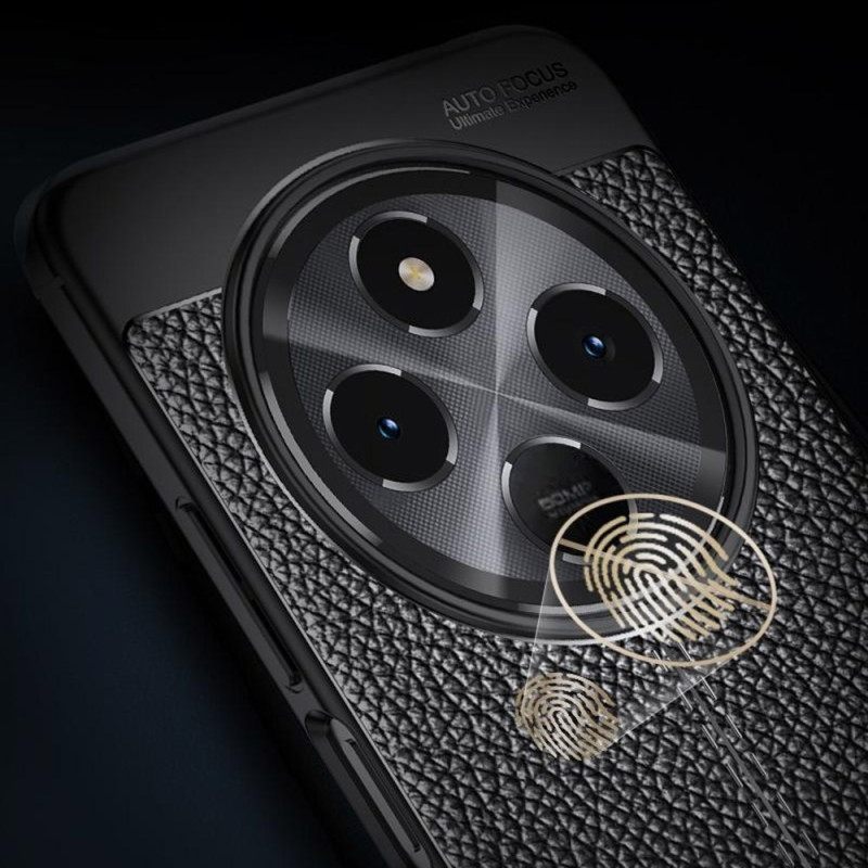 Κάλυμμα Poco C75 Υφή Λίτσι Σιλικόνης