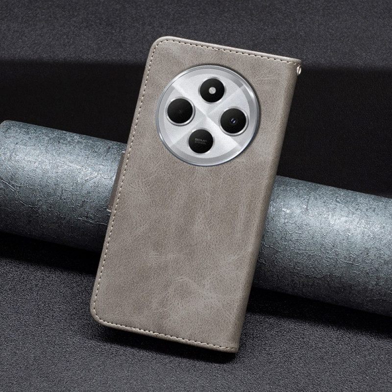 Θηκη Κινητου Poco C75 Λεία Υφή Με Τιράντες