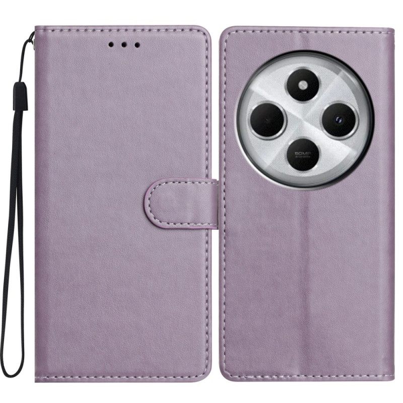 Θηκη Κινητου Poco C75 Θήκες Κινητών Απλό Δέρμα Με Λουράκι