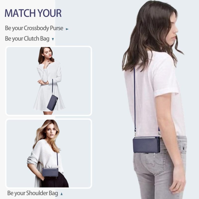 Θηκη Κινητου Poco C75 Θήκες Κινητών Πορτοφόλι Για Κέρματα Με Λουρί Και Λουρί Ώμου