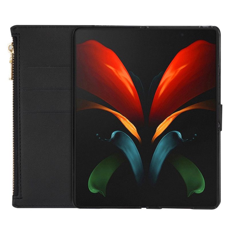 Κάλυμμα Samsung Galaxy Z Fold 4 Ultra Παγιέτα Με Λουράκι