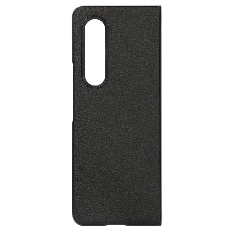 Θήκη Samsung Galaxy Z Fold 4 Ρετρό Εφέ Litchi Faux Leather