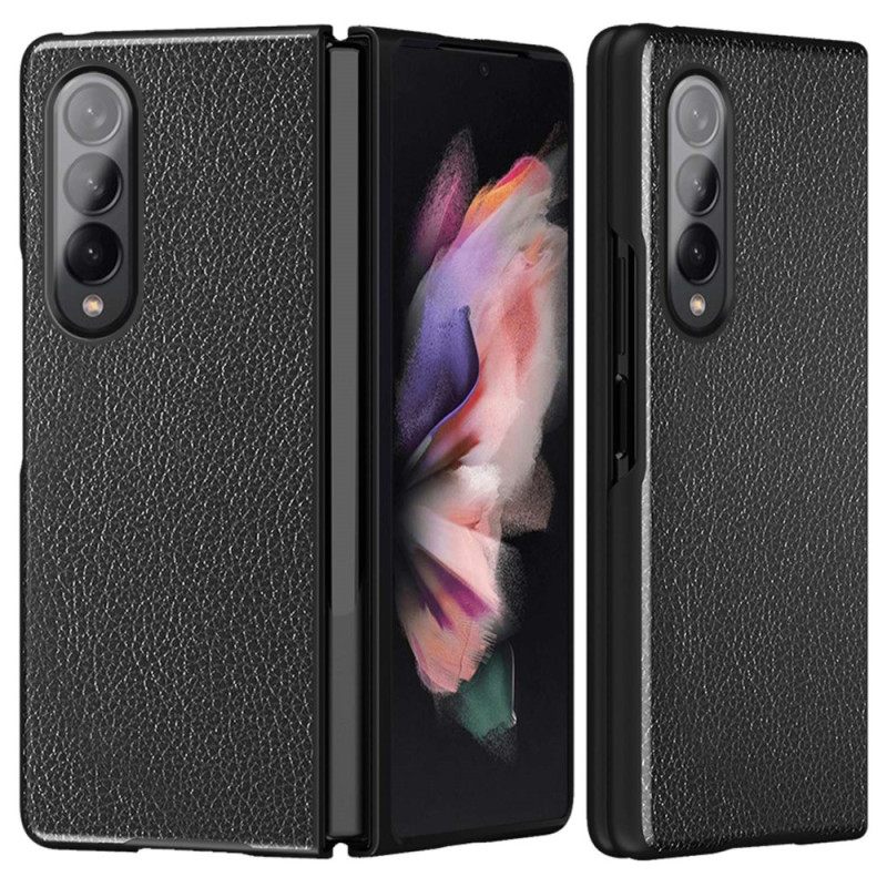 Θήκη Samsung Galaxy Z Fold 4 Συνθετικό Δέρμα Με Επίστρωση Lychee