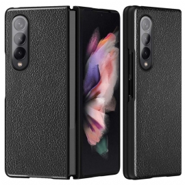 Θήκη Samsung Galaxy Z Fold 4 Συνθετικό Δέρμα Με Επίστρωση Lychee