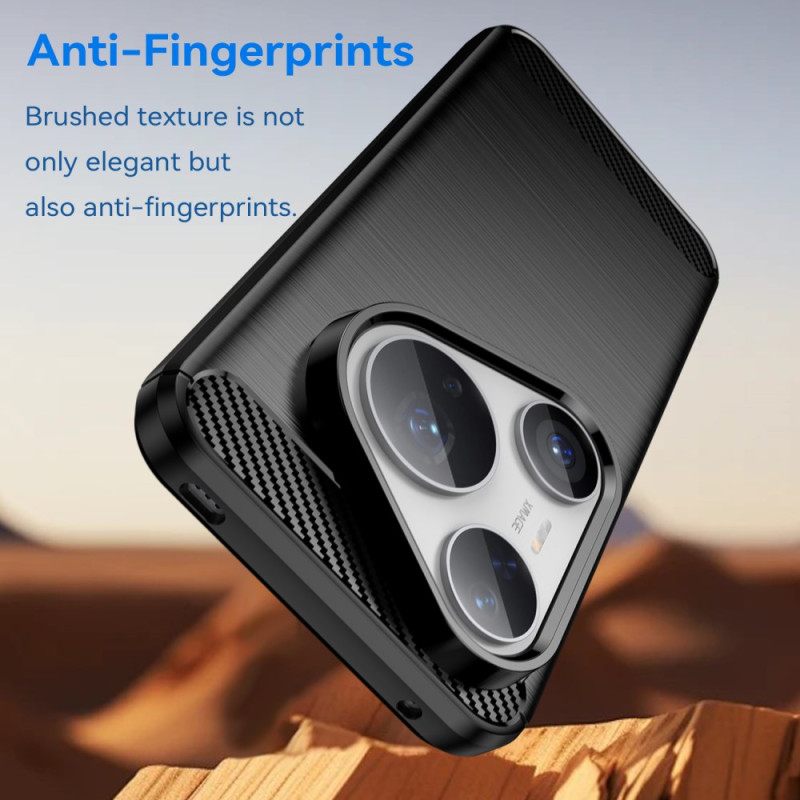 Κάλυμμα Huawei Pura 80 Pro Βουρτσισμένο Ανθρακονήματα