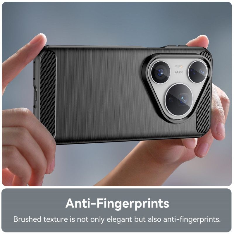 Κάλυμμα Huawei Pura 80 Pro Βουρτσισμένο Ανθρακονήματα