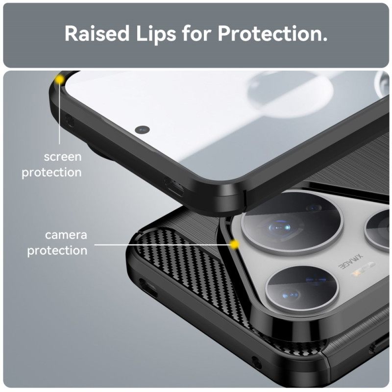 Κάλυμμα Huawei Pura 80 Pro Βουρτσισμένο Ανθρακονήματα