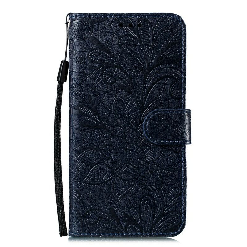 Κάλυμμα Samsung Galaxy A41 με κορδονι Tribal Strap Flowers