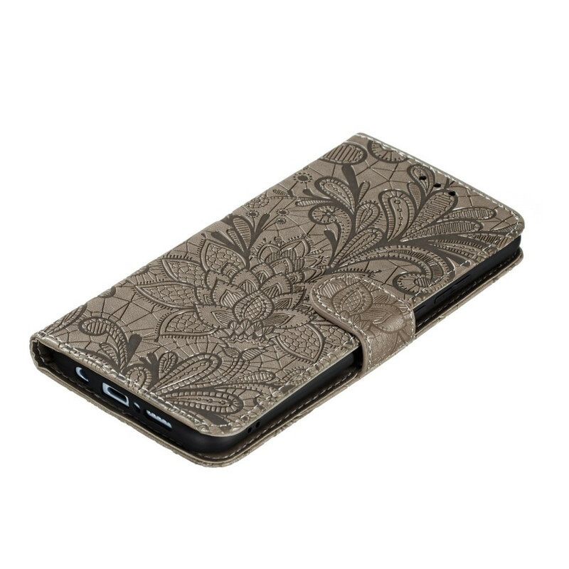 Κάλυμμα Samsung Galaxy A41 με κορδονι Tribal Strap Flowers
