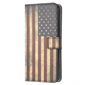 Θήκη Flip Samsung Galaxy A41 Αμερικανική Σημαία