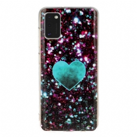 θηκη κινητου Samsung Galaxy A41 Μάρμαρο Glitter