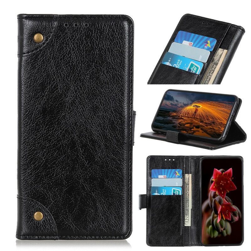 θηκη κινητου Samsung Galaxy A41 Θήκη Flip Δερμάτινο Στυλ Nappa