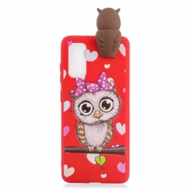 Θήκη Samsung Galaxy A41 Miss Owl 3d