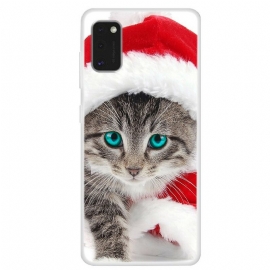 Θήκη Samsung Galaxy A41 Χριστουγεννιάτικη Γάτα