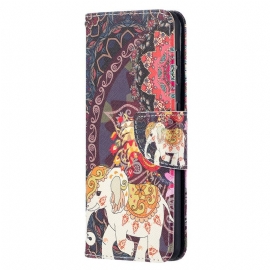 Κάλυμμα Samsung Galaxy S21 5G Mandala Ethnic Elephants