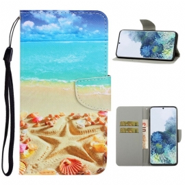 Κάλυμμα Samsung Galaxy S21 5G με κορδονι Strappy Beach