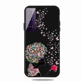 θηκη κινητου Samsung Galaxy S21 5G Γυναίκα Με Λουλούδια