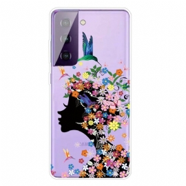 θηκη κινητου Samsung Galaxy S21 5G Όμορφο Κεφάλι Λουλουδιών