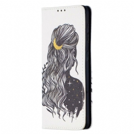 θηκη κινητου Samsung Galaxy S21 5G Θήκη Flip Όμορφα Μαλλιά