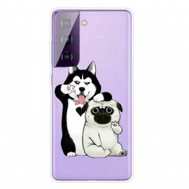 Θήκη Samsung Galaxy S21 5G Αστεία Σκυλιά