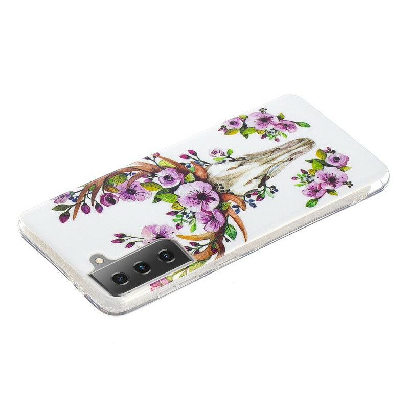 Θήκη Samsung Galaxy S21 5G Φθορίζον Λουλούδι Άλκη