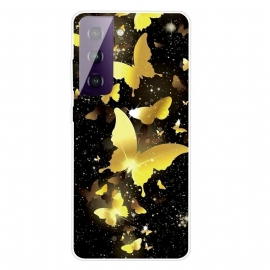 Θήκη Samsung Galaxy S21 5G Όμορφες Πεταλούδες