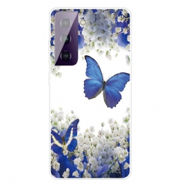 Θήκη Samsung Galaxy S21 5G Σχέδιο Πεταλούδων