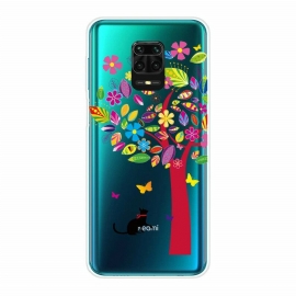 θηκη κινητου Xiaomi Redmi Note 9S / Note 9 Pro Γάτα Κάτω Από Το Χρωματιστό Δέντρο