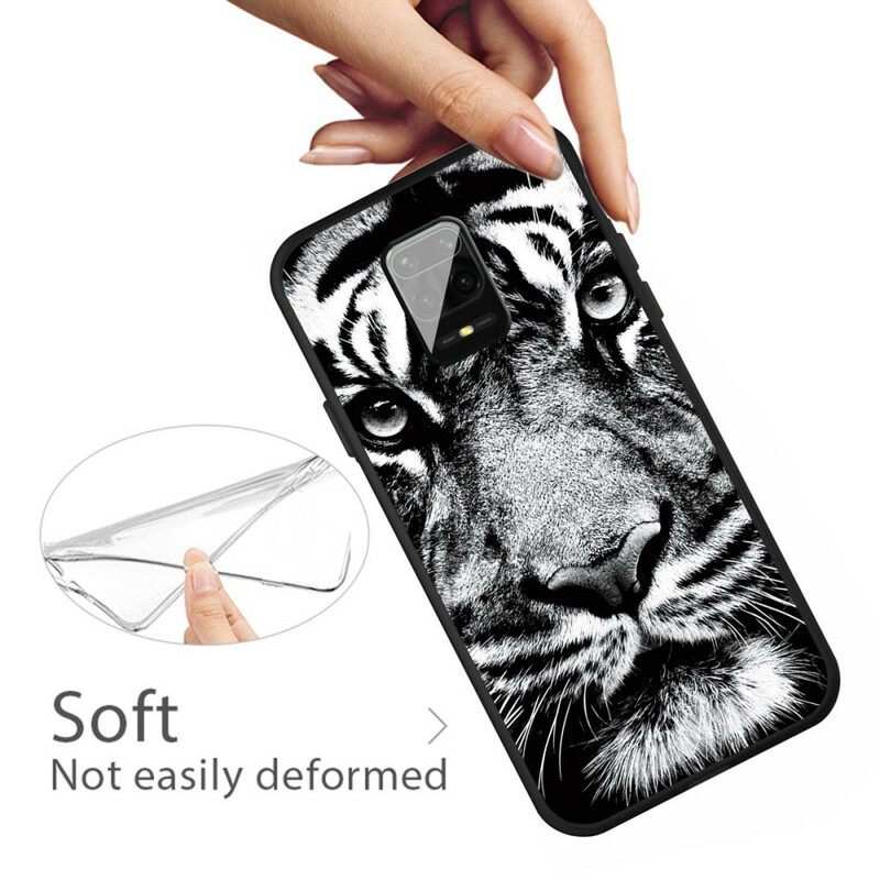 Θήκη Xiaomi Redmi Note 9S / Note 9 Pro Ασπρόμαυρη Τίγρη