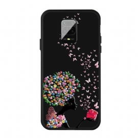 Θήκη Xiaomi Redmi Note 9S / Note 9 Pro Γυναίκα Με Λουλούδια