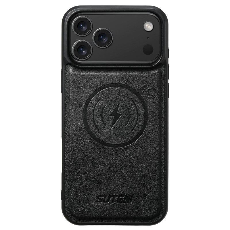 Δερματινη Θηκη iPhone 17 Pro Μαγνητική Με Ρετρό Αποσπώμενη Θήκη Σιλικόνης