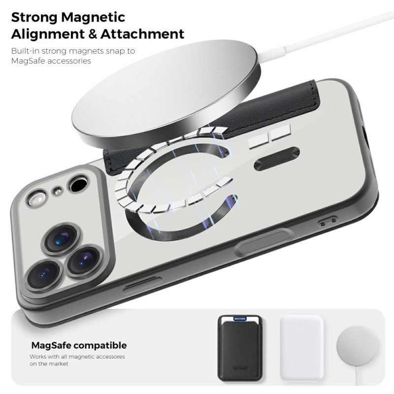 Δερματινη Θηκη iPhone 17 Pro Magsafe Συμβατό Με Αποκλεισμό Rfid Σιλικόνης