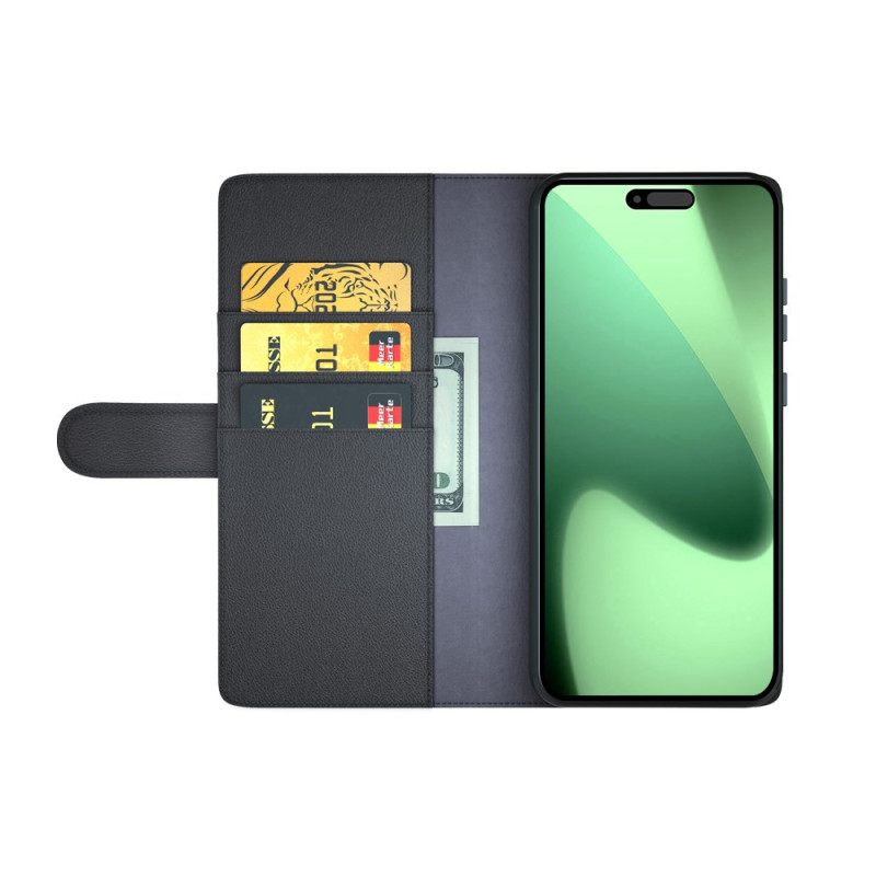 Δερματινη Θηκη iPhone 17 Pro Πορτοφόλι Από Γνήσιο Δέρμα Σιλικόνης