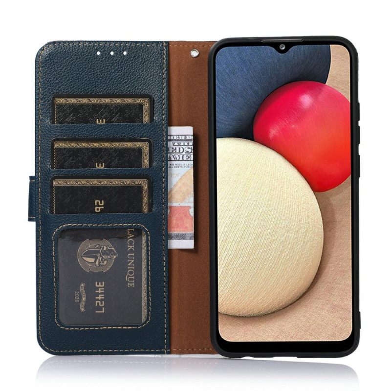 Δερματινη Θηκη iPhone 17 Pro Πορτοφόλι Khazneh Δίχρωμο Rfid Σιλικόνης