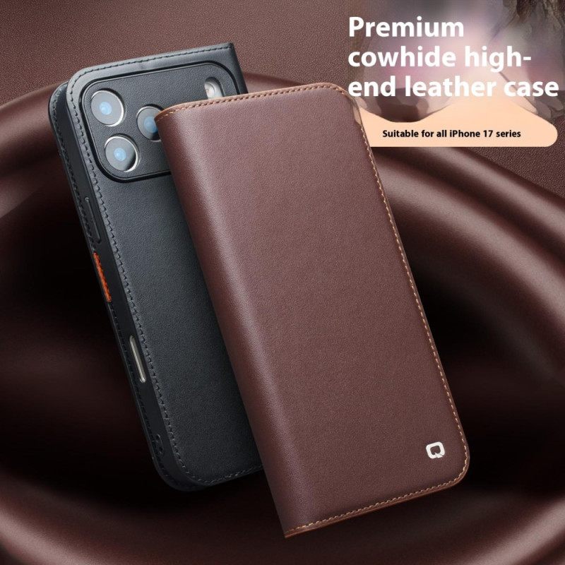 Δερματινη Θηκη iPhone 17 Pro Qialino Σιλικόνης