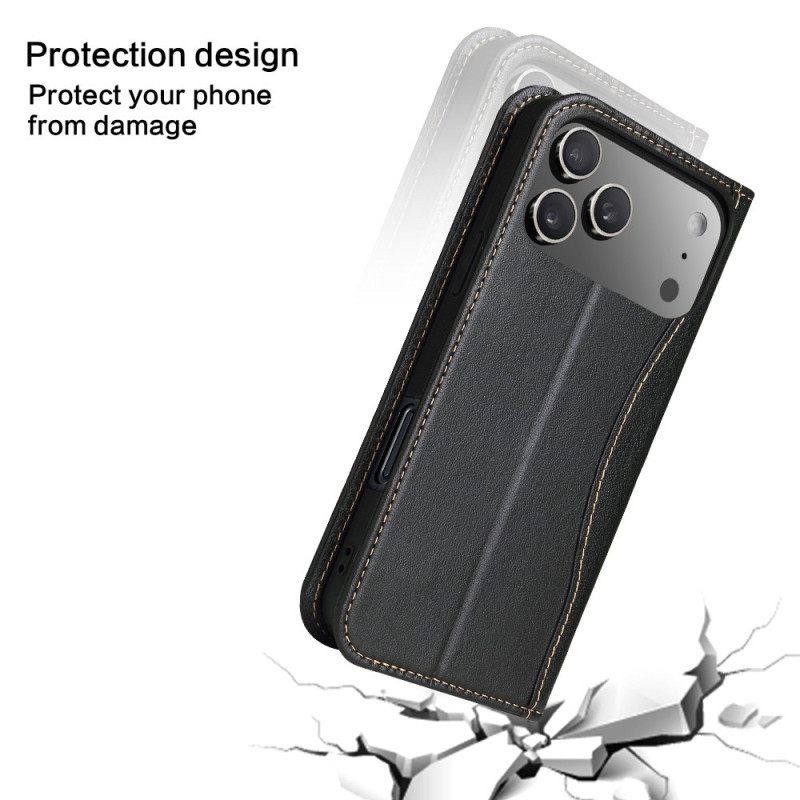 Δερματινη Θηκη iPhone 17 Pro Σχεδιασμός Δέρματος Υψηλής Ποιότητας Σιλικόνης