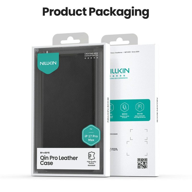 Δερματινη Θηκη iPhone 17 Pro Θήκες Κινητών Qin Pro Series Nillkin