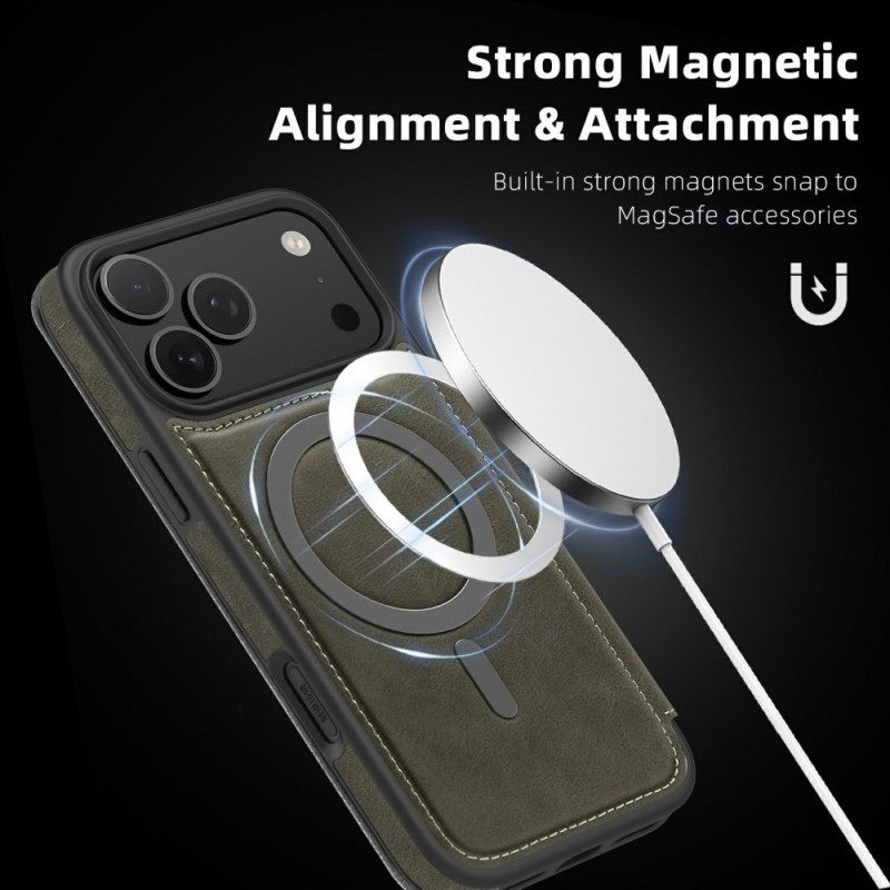 Δερματινη Θηκη iPhone 17 Pro Θήκη Κάρτας Rfid Συμβατή Με Magsafe