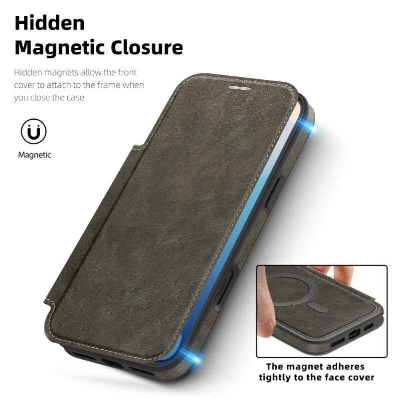 Δερματινη Θηκη iPhone 17 Pro Θήκη Κάρτας Rfid Συμβατή Με Magsafe