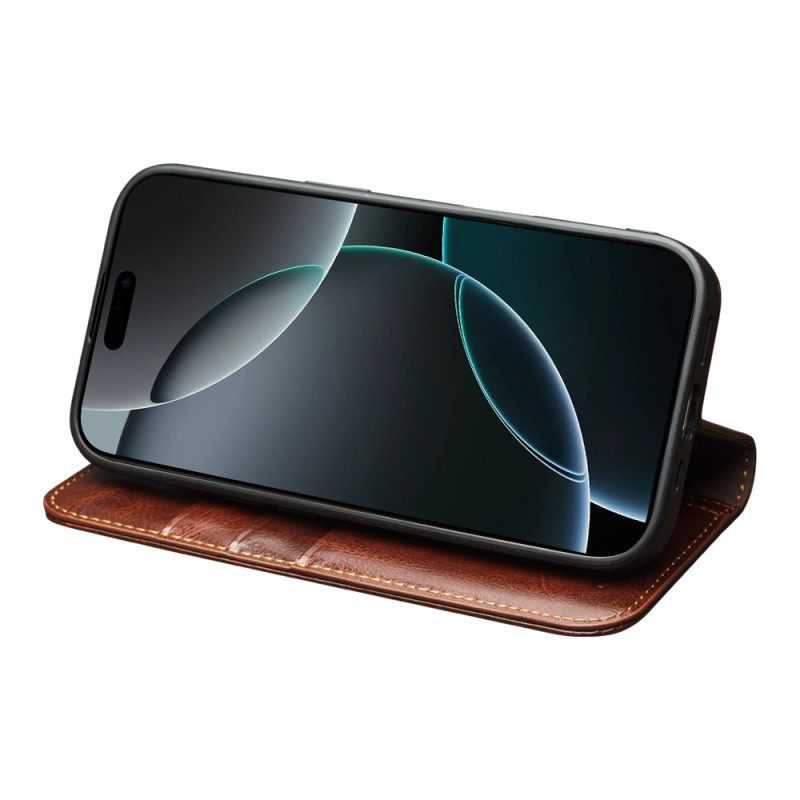 Δερματινη Θηκη iPhone 17 Pro Vintage Qialino