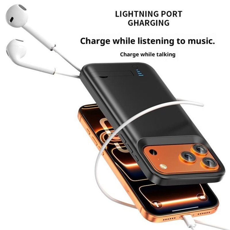 Εξωτερική Θήκη Μπαταρίας 5000mah Για iPhone 17 Pro Με Ενσωματωμένη Βάση