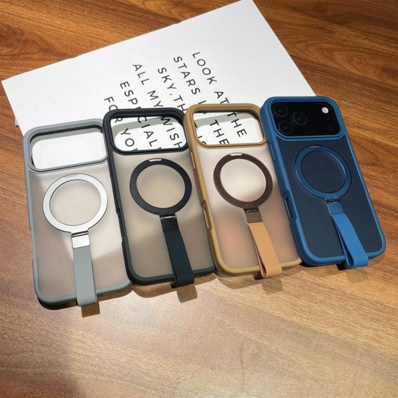 Κάλυμμα iPhone 17 Pro Ενσωματωμένη Θήκη Κορδονιού Και Δαχτυλιδιού