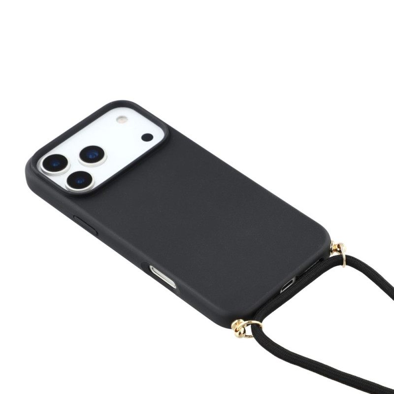 Κάλυμμα iPhone 17 Pro Κορδόνι Σιλικόνης
