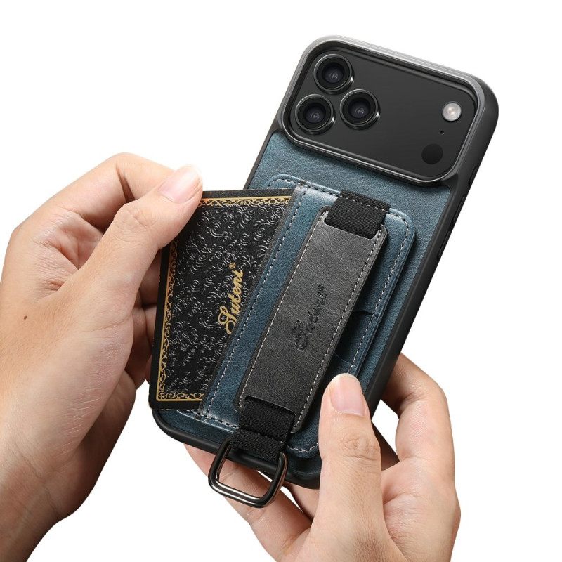 Κάλυμμα iPhone 17 Pro Με Θήκη Καρτών Ρετρό Σχεδιασμού