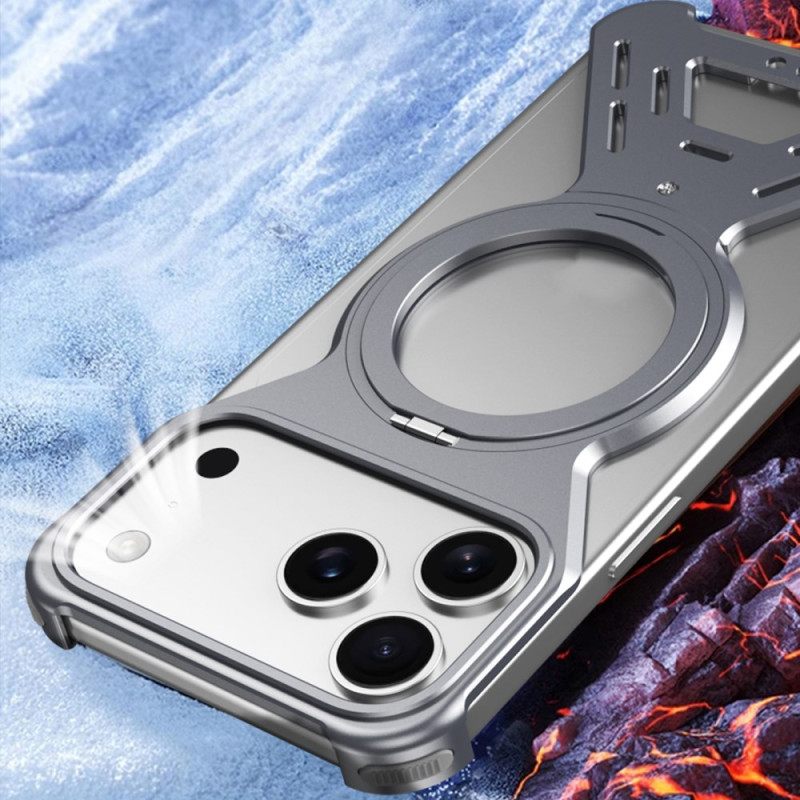 Κάλυμμα iPhone 17 Pro Προφυλακτήρας Magsafe Με Περιστρεφόμενη Βάση Σιλικόνης