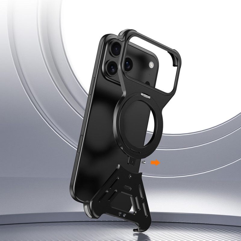 Κάλυμμα iPhone 17 Pro Προφυλακτήρας Magsafe Με Περιστρεφόμενη Βάση Σιλικόνης